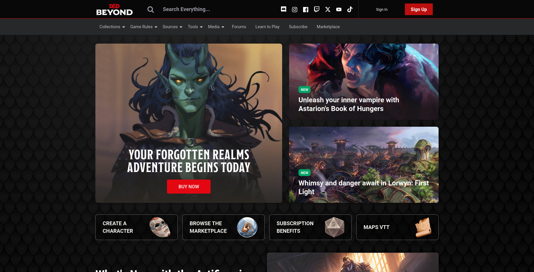 DnD Beyond screenshot