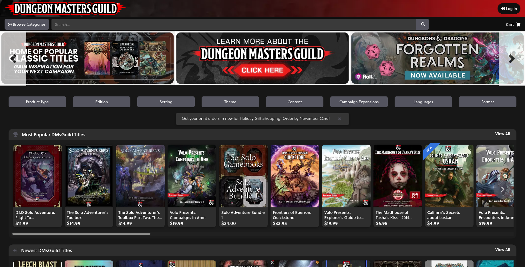 DMs Guild screenshot