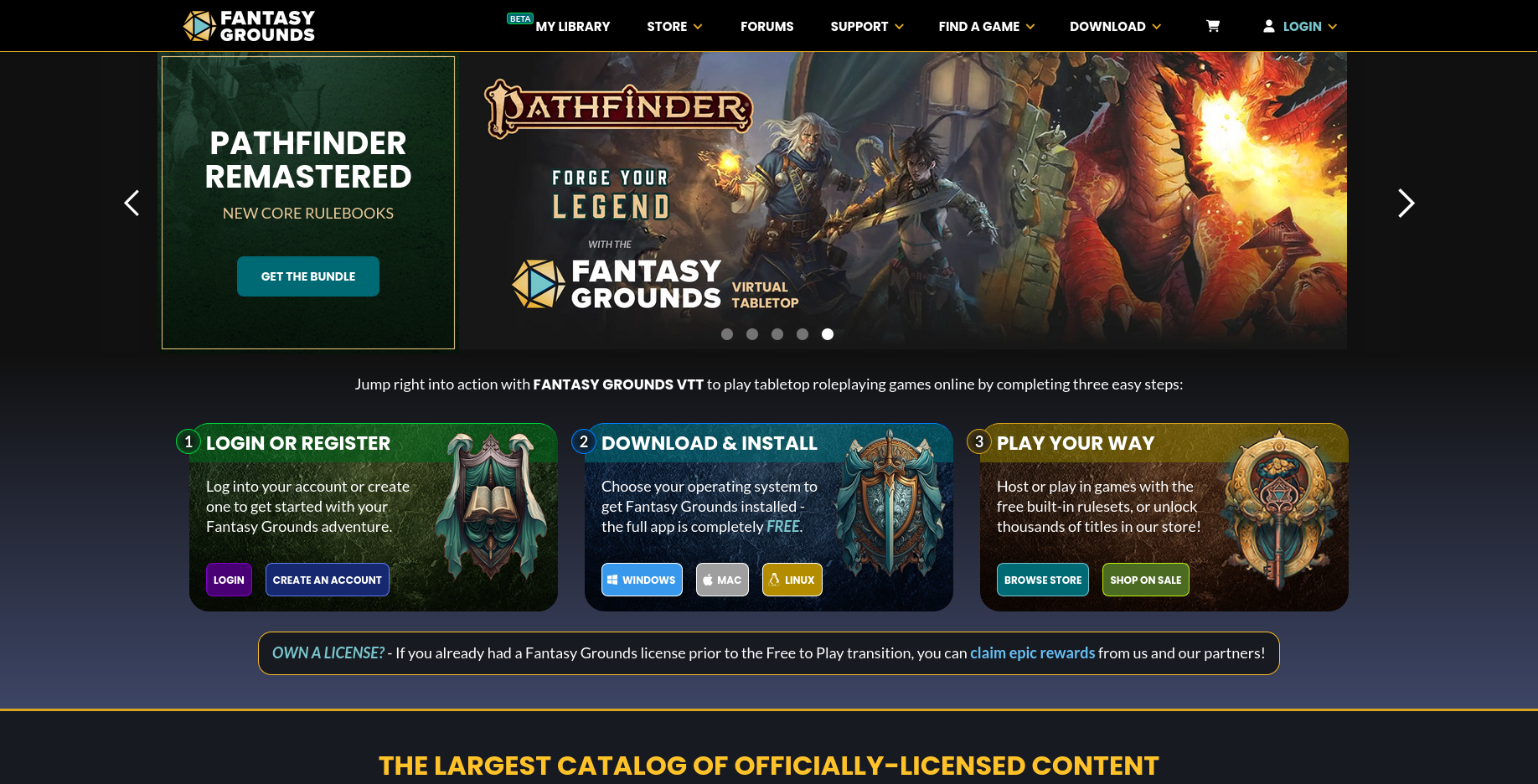 Fantasy Grounds screenshot